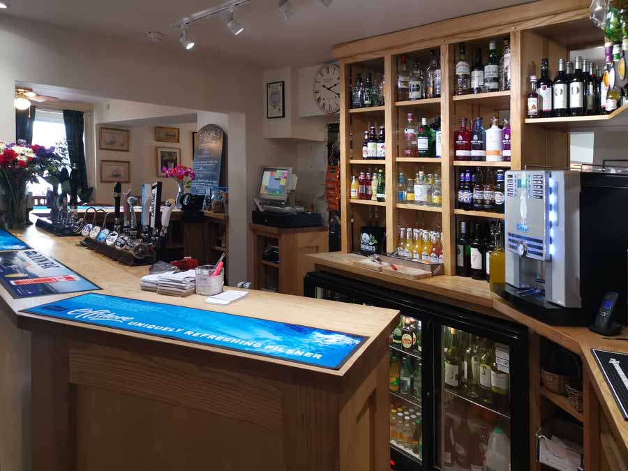 The new bar completes the light and airy contemporary look throughout the Kings Arms East Stour Dorset The new bar completes the light and airy contemporary look throughout the Kings Arms East Stour Dorset