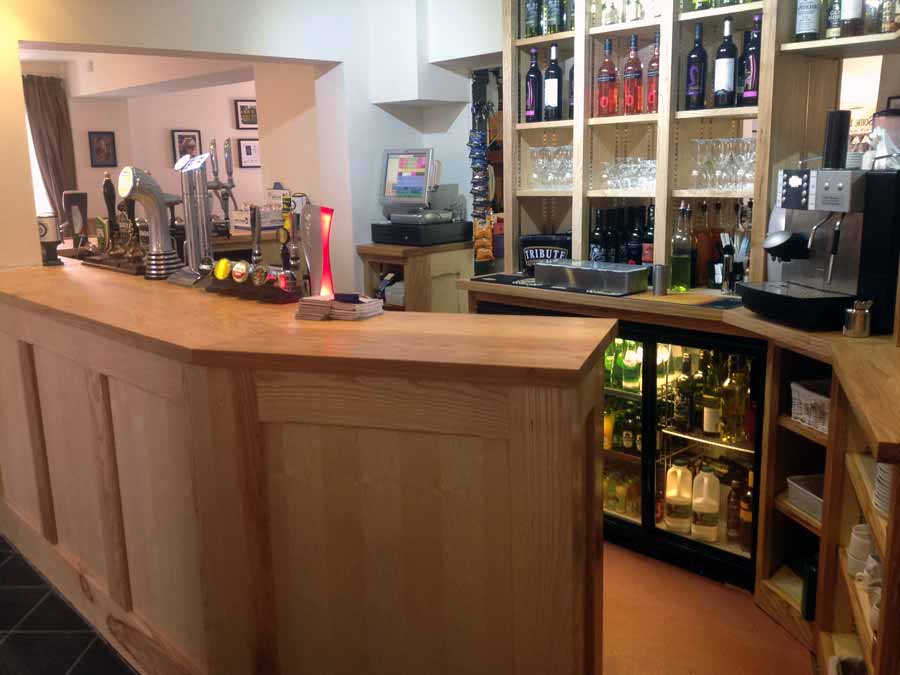 The new bar completes the light and airy contemporary look throughout the Kings Arms East Stour Dorset The new bar completes the light and airy contemporary look throughout the Kings Arms East Stour Dorset